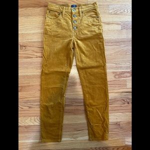 J.Crew 9” High-Rise Skinny Corduroy Pants